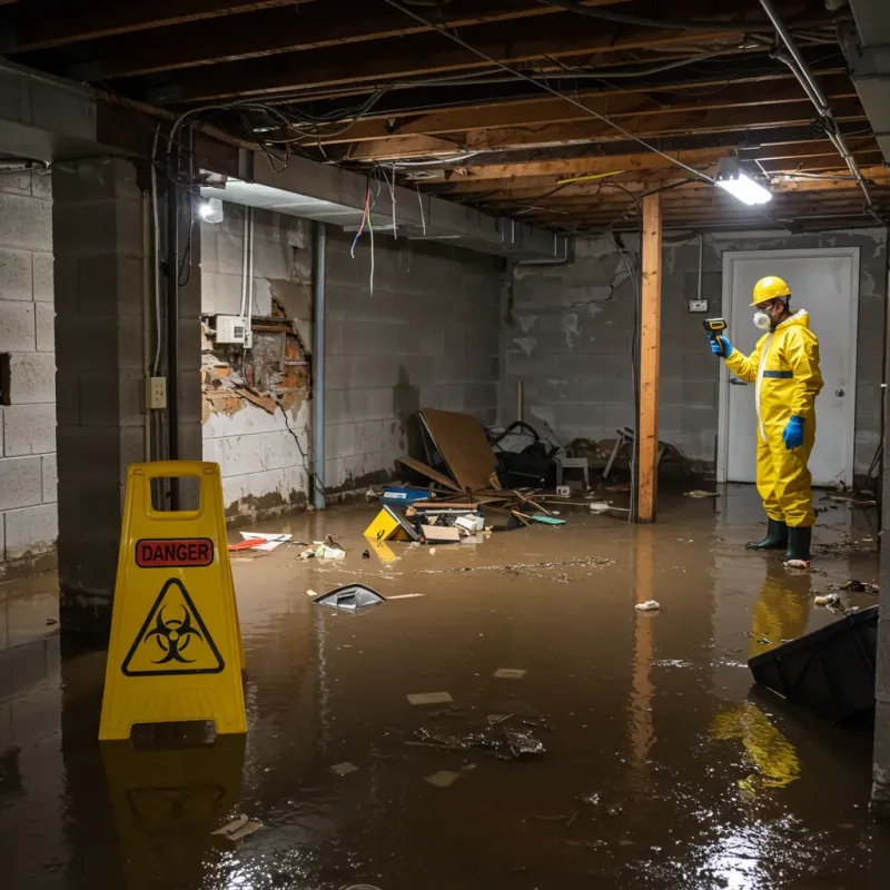 Flooded Basement Electrical Hazard in University, MS Property